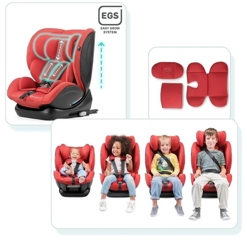 Столче за кола KinderKraft MYWAY, 0 - 36 kg, Червено